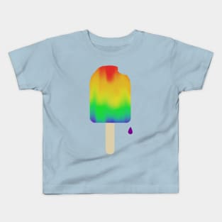 One Proud Popsicle - Rainbow Flag Kids T-Shirt